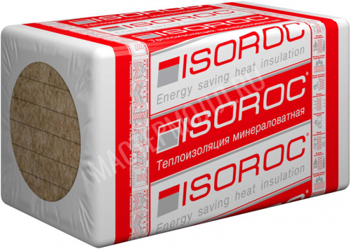 Утеплитель Isoroc Изовент 1000*600*50мм (90 кг/м3)