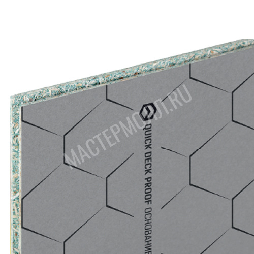 Шпунтованная плита QuickDeck Professional PROOF 1830х600 толщина 12 мм (влагостойкая)
